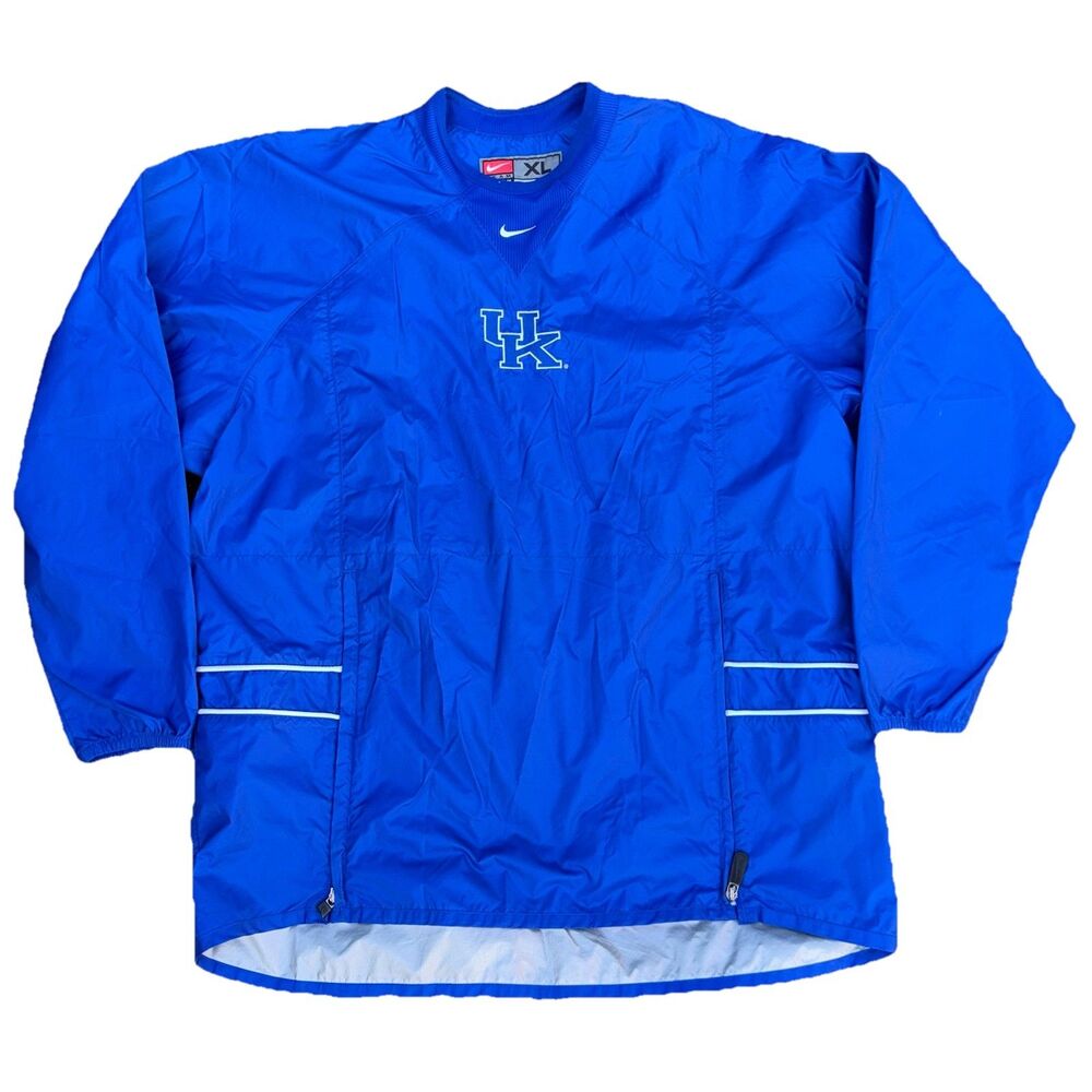 Vintage Nike Kentucky Wildcats center swoosh pullover windbreaker jacket UK